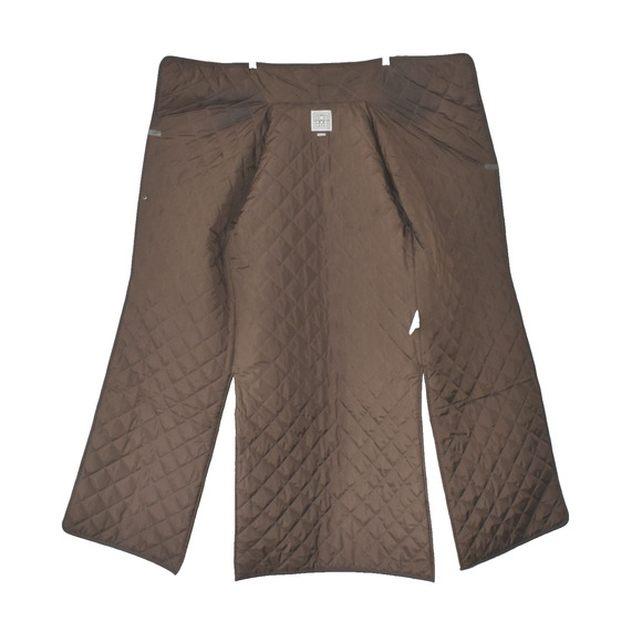 D0 NEW TOTEME Brown Signature Quilted Snap Closure Slit Sides Long Coat Size XXS - Picture 5 of 8